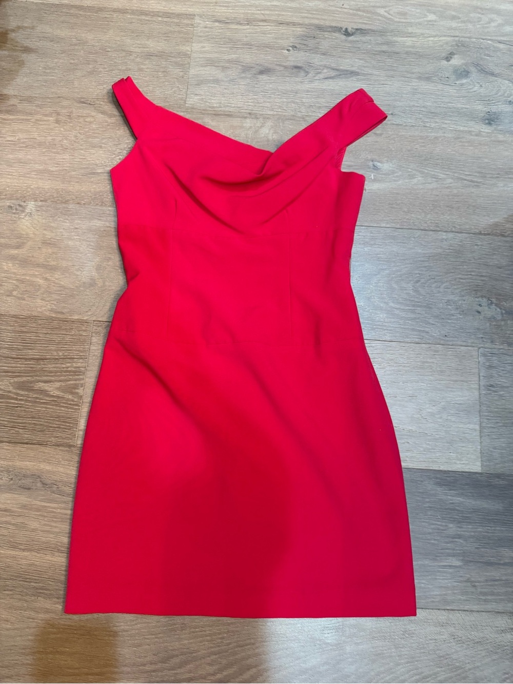 Black Halo Redish pink Off the Shoulder Sheath Dress.. size 8
